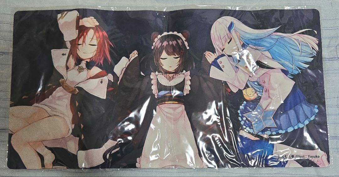 もちもち亭 プレイマット さんばか (アンジュ、戌亥とこ、リゼ) C97
